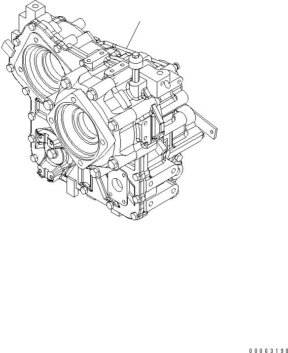 Схема запчастей Komatsu WA250PZ-6 - ПЕРЕДАЧА(№7-) СИЛОВАЯ ПЕРЕДАЧА