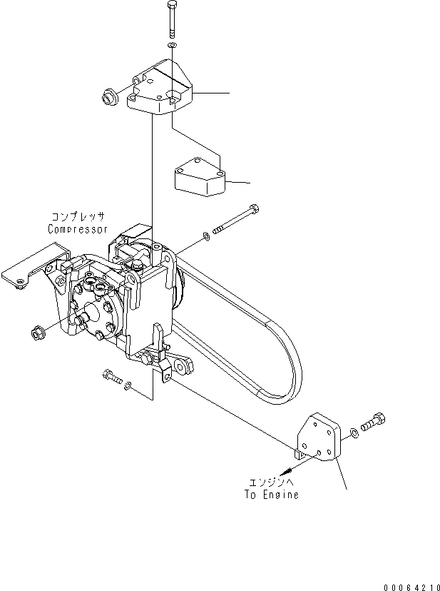 Схема запчастей Komatsu WA250PZ-6 - ДВИГАТЕЛЬ ПЕРЕДАЧА ЧАСТИ(№7-) КОМПОНЕНТЫ ДВИГАТЕЛЯ