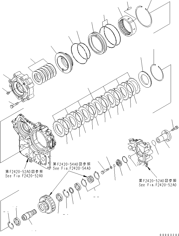 Схема запчастей Komatsu WA250PZ-6 - ПЕРЕДАЧА (/) (МУФТА КОЖУХ)(№7-) СИЛОВАЯ ПЕРЕДАЧА