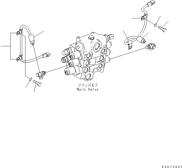 Схема запчастей Komatsu WA250PZ-6 - ОСНОВН. КЛАПАН (ДЛЯ 3-Х СЕКЦИОНН. КЛАПАН И E.C.S.S.) (PPC ДАТЧИК)(№7-) ГИДРАВЛИКА