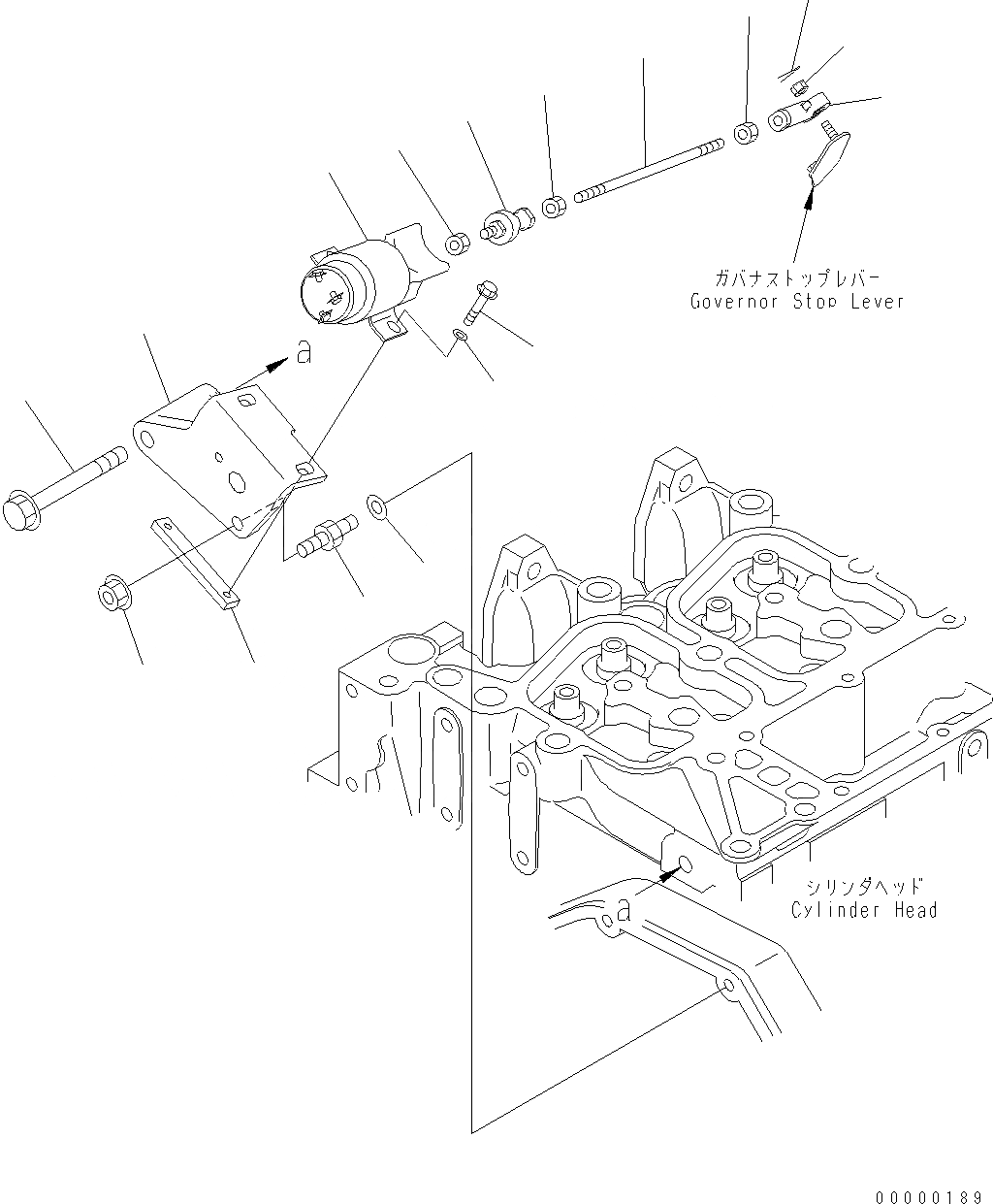 Схема запчастей Komatsu WA250PT-5 - СОЛЕНОИД ОСТАНОВКИ AA ДВИГАТЕЛЬ
