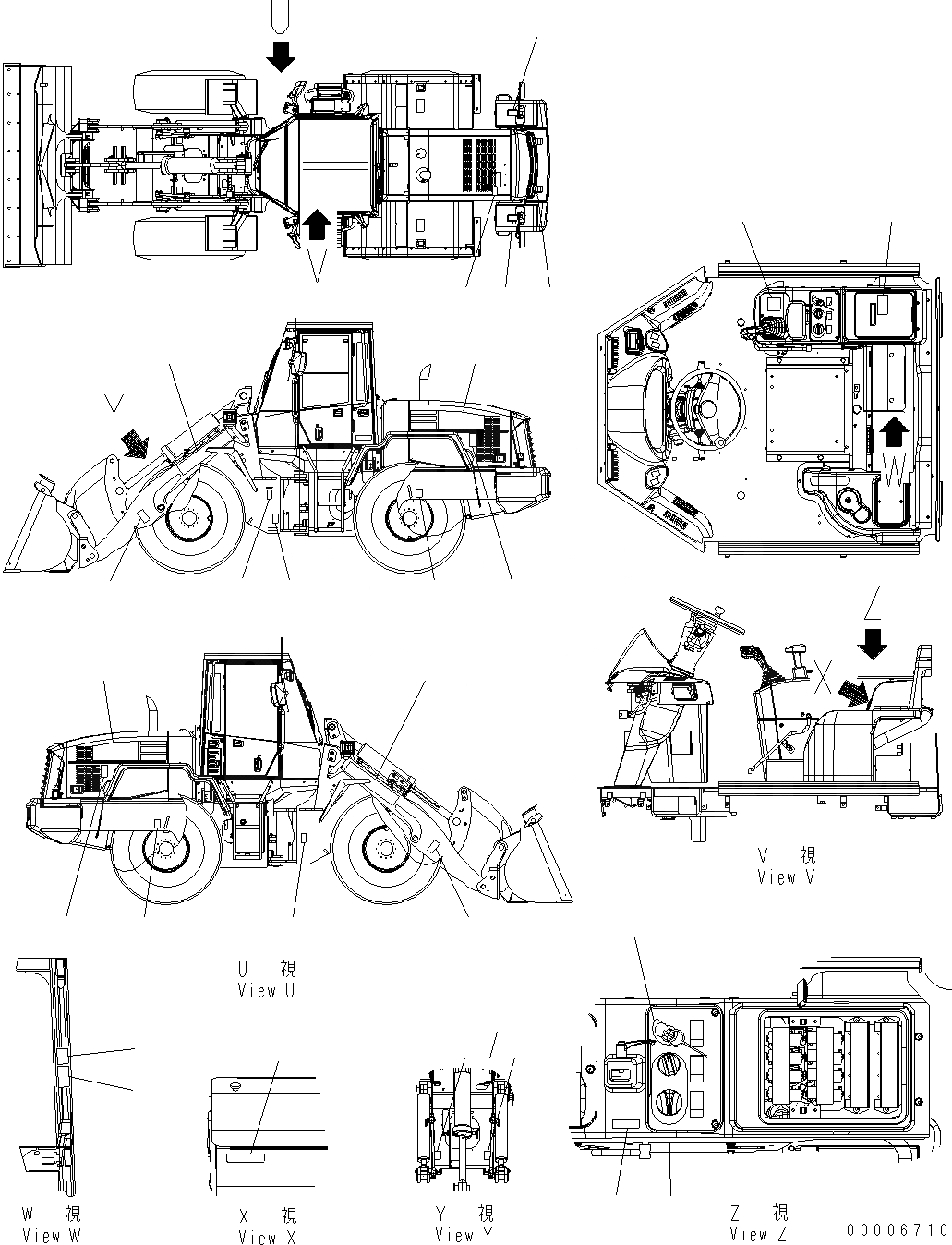 Схема запчастей Komatsu WA250PT-5 - МАРКИРОВКА (/) U МАРКИРОВКА