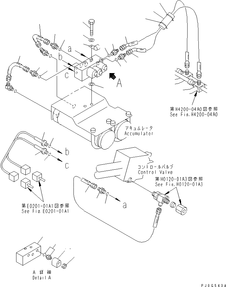 Схема запчастей Komatsu WA250PT-3 - ГИДРОЛИНИЯ (ЛИНИЯ ECSS) (/) ГИДРАВЛИКА