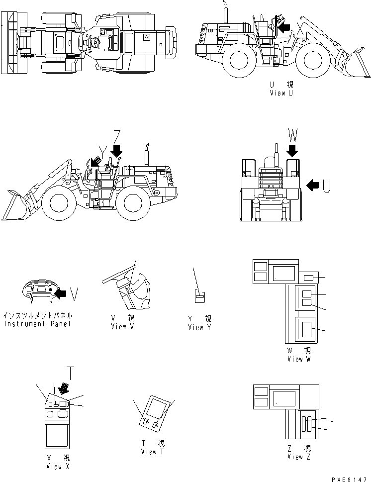 Схема запчастей Komatsu WA250PT-3 - ПОЛ ТАБЛИЧКИ(№-) КАБИНА ОПЕРАТОРА И СИСТЕМА УПРАВЛЕНИЯ