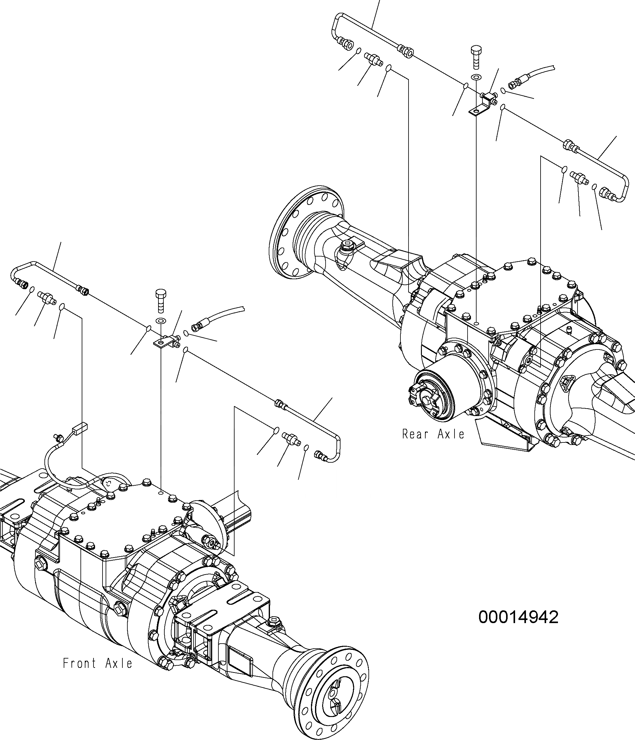 Схема запчастей Komatsu WA250PZ-5 - ТОРМОЗНАЯ ГИДРОЛИНИЯ (ON МОСТS) K OPERATORS ОБСТАНОВКА И СИСТЕМА УПРАВЛЕНИЯ