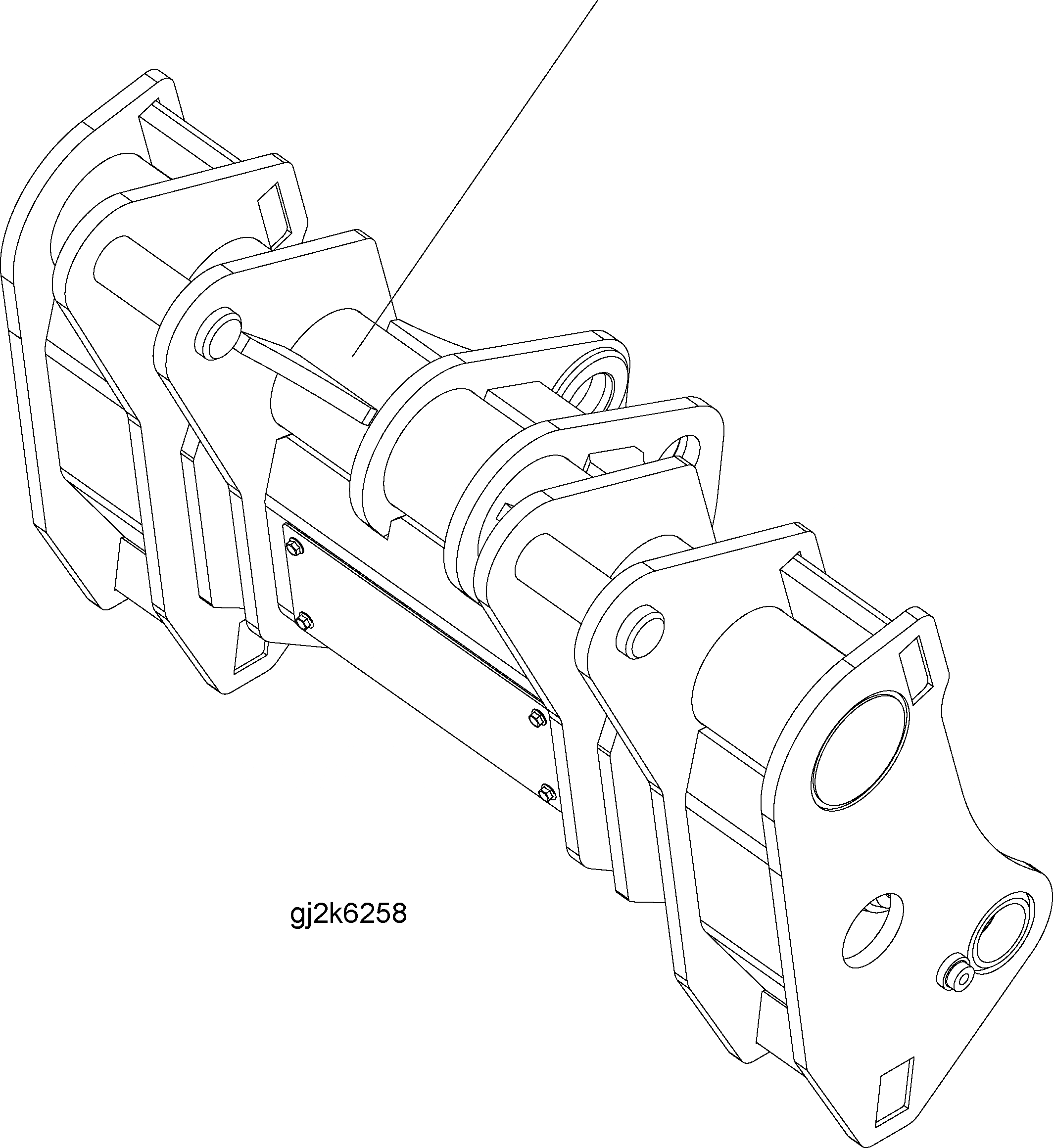 Схема запчастей Komatsu WA250PZ-5 - БЫСТРОСЪЕМН. МЕХ-М (CAT) T РАБОЧЕЕ ОБОРУДОВАНИЕ