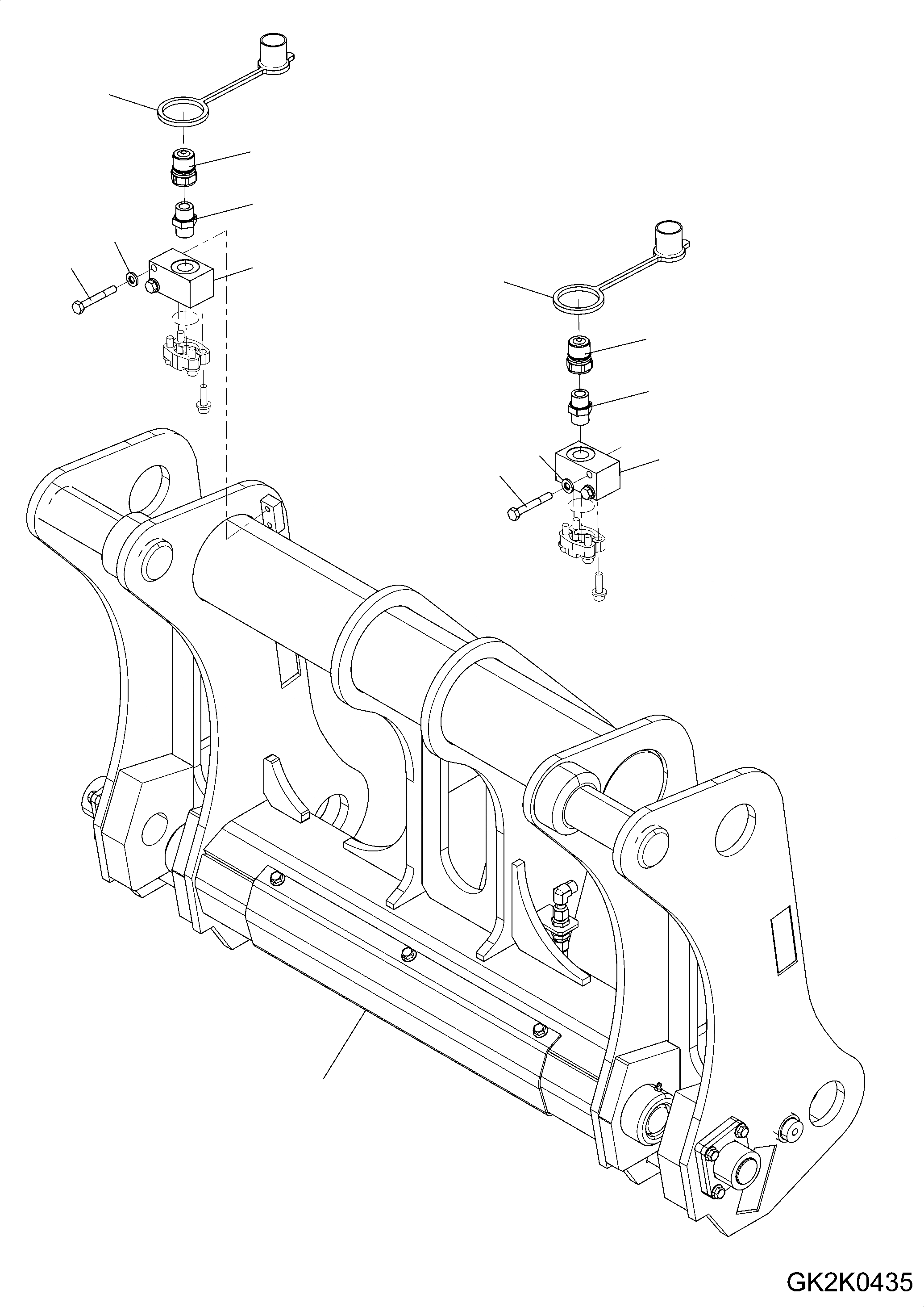 Схема запчастей Komatsu WA250PZ-6 - БЫСТРОСЪЕМН. МЕХ-М T [РАБОЧЕЕ ОБОРУДОВАНИЕ]