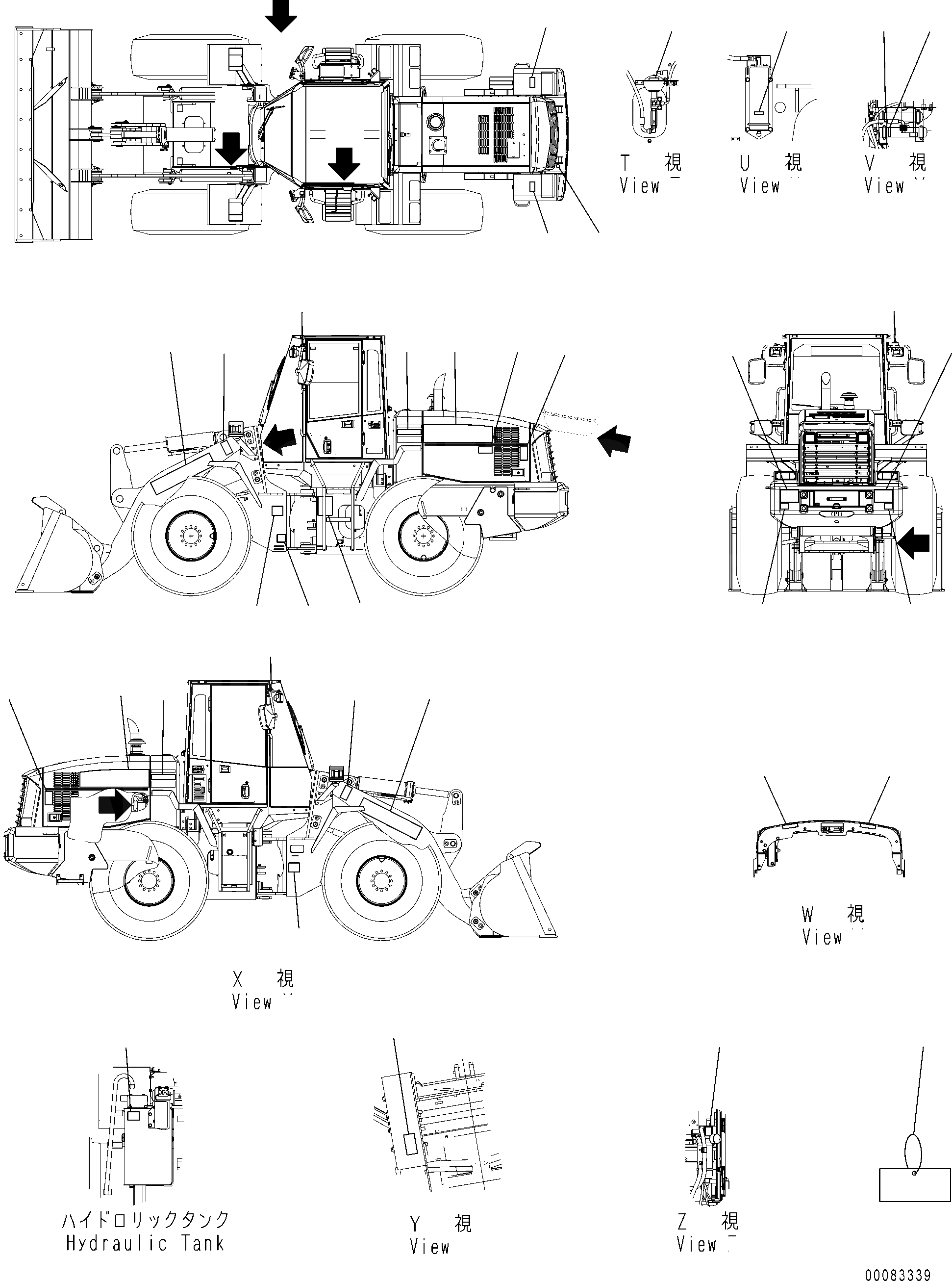 Схема запчастей Komatsu WA250PZ-6 - ТАБЛИЧКИ АНГЛ., ЕС БЕЗОПАСН. REGULATION (EXTERIOR) U МАРКИРОВКА