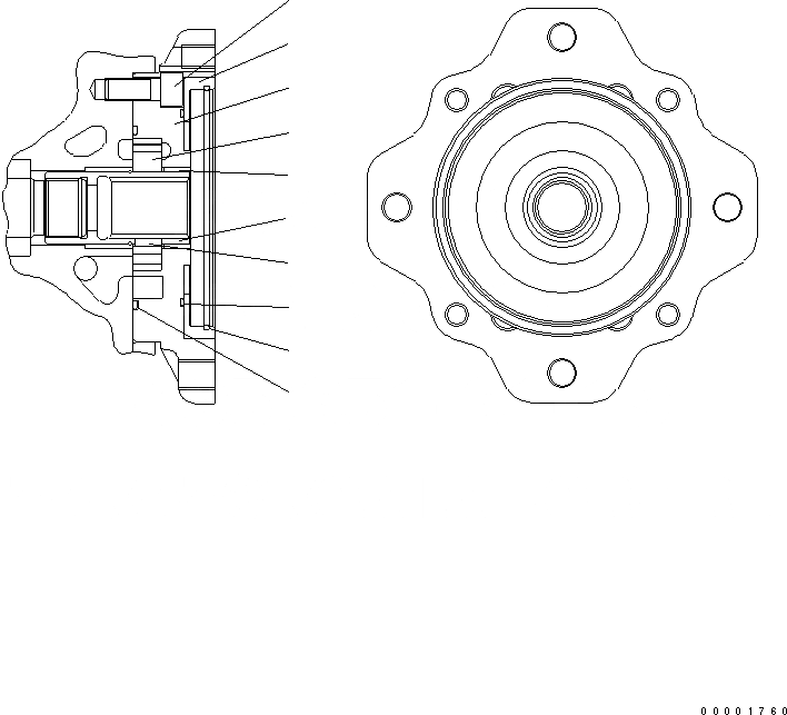 Схема запчастей Komatsu WA250PZ-6 - HYDROSTATIC ТРАНСМИССИЯ (HST) (ВНУТР. ЧАСТИ) (НАСОС) (/) Y ОСНОВН. КОМПОНЕНТЫ И РЕМКОМПЛЕКТЫ