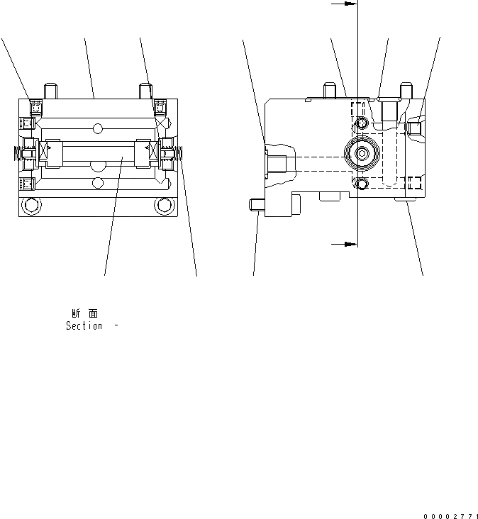 Схема запчастей Komatsu WA250PZ-6 - HYDROSTATIC ТРАНСМИССИЯ (HST) (ВНУТР. ЧАСТИ) (НАСОС) (/) Y ОСНОВН. КОМПОНЕНТЫ И РЕМКОМПЛЕКТЫ