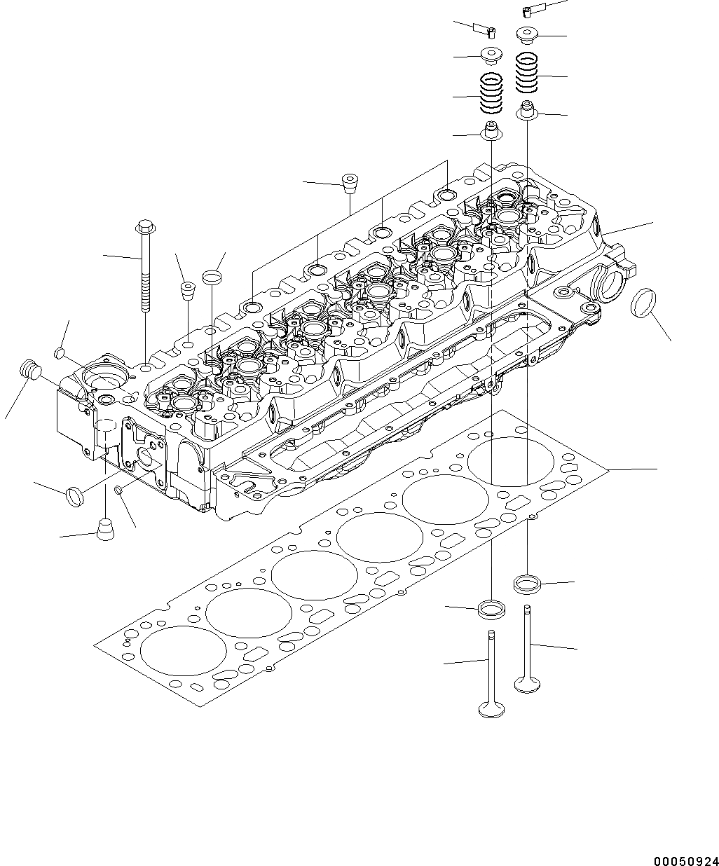 Схема запчастей Komatsu WA250PZ-6 - ГОЛОВКА ЦИЛИНДРОВ AA ДВИГАТЕЛЬ