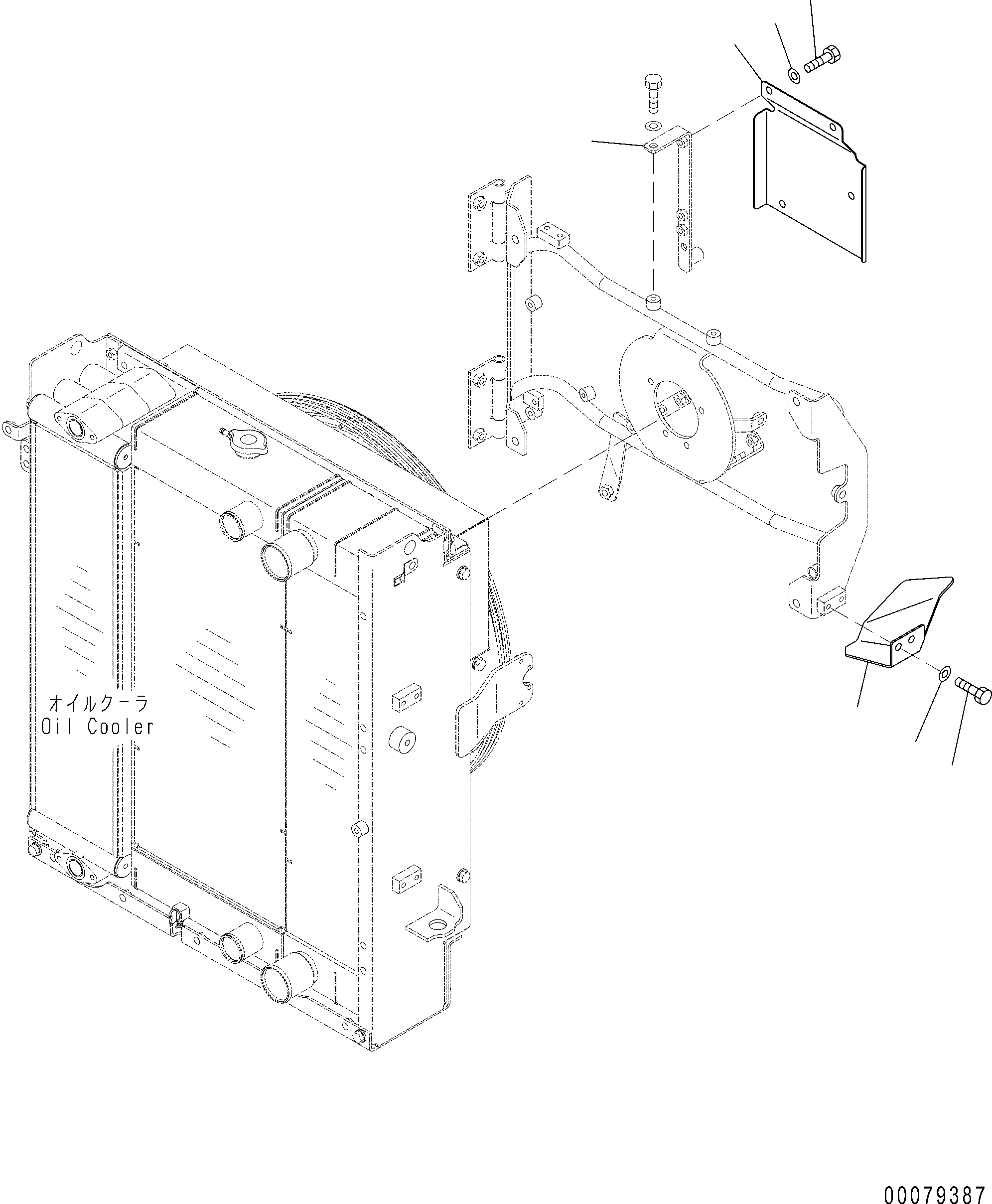 Схема запчастей Komatsu WA250PZ-6 - РАДИАТОР (КРЕПЛЕНИЕ) (/) C СИСТЕМА ОХЛАЖДЕНИЯ