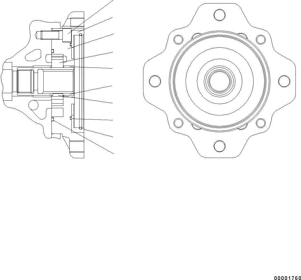 Схема запчастей Komatsu WA250PZ-6 - HYDROSTATIC ТРАНСМИССИЯ (HST) (ВНУТР. ЧАСТИ) (НАСОС) (/) F POWER TRANSMITTING СИСТЕМА