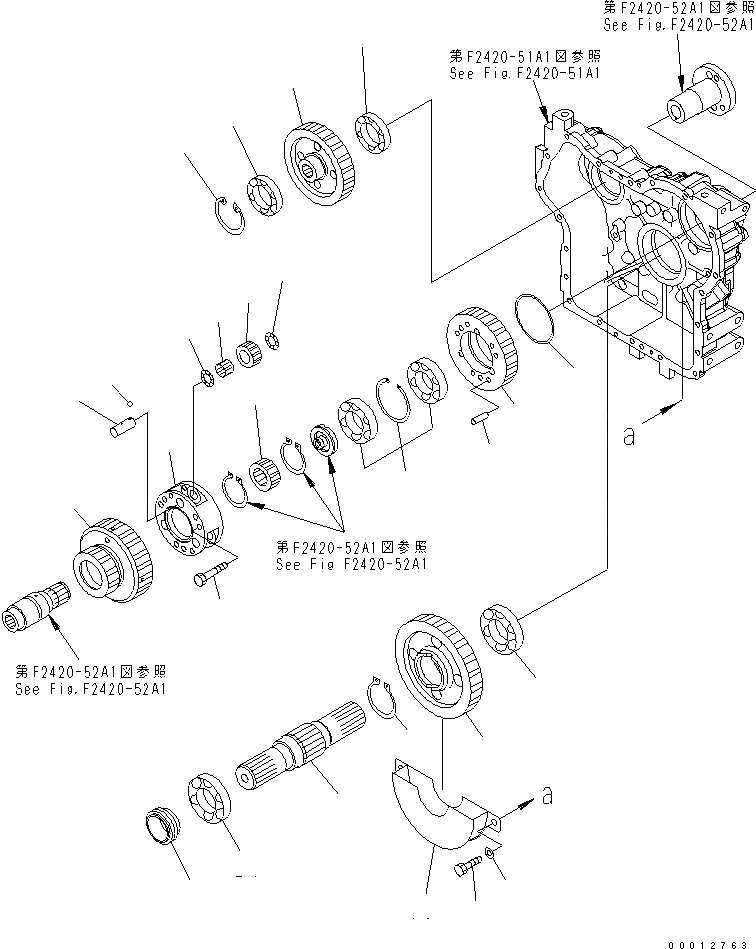 Схема запчастей Komatsu WA270-5-SN - ПЕРЕДАЧА (/) (ПРИВОД) (СНЕГОУБОРОЧН. СПЕЦ-Я.) ТРАНСМИССИЯ