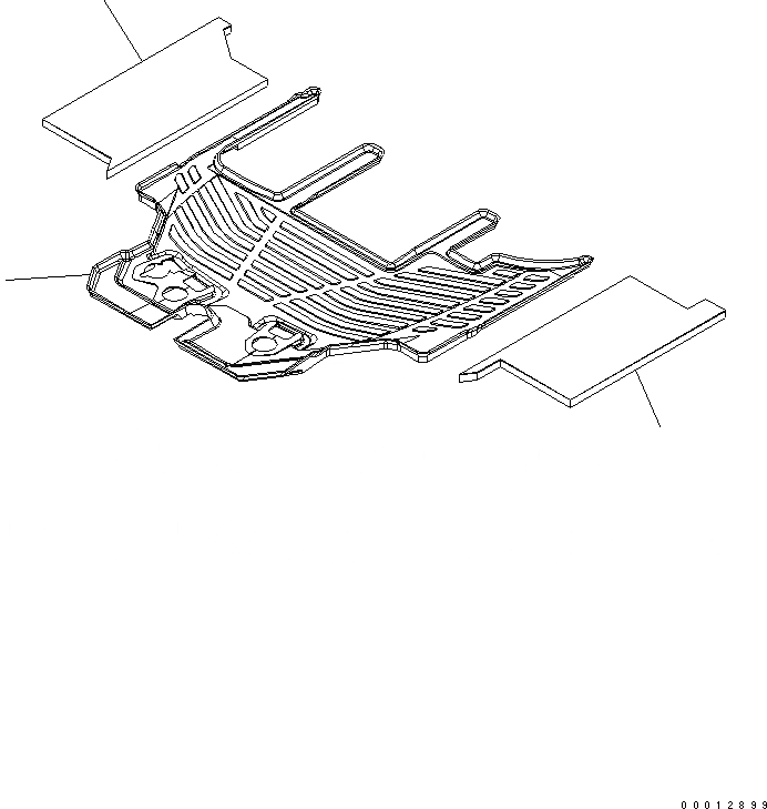 Схема запчастей Komatsu WA270-5-SN - ПОКРЫТИЕ ПОЛА(ДЛЯ КАБИНА ДЛЯ 2 ЧЕЛ.) КАБИНА ОПЕРАТОРА И СИСТЕМА УПРАВЛЕНИЯ