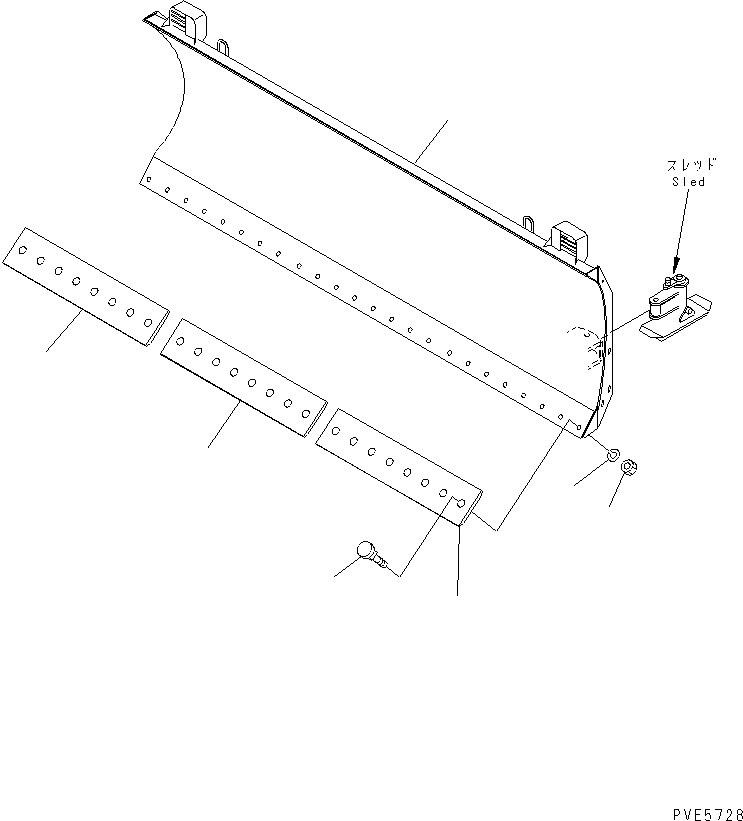 Схема запчастей Komatsu WA270-5-SN - ОТВАЛ (S.P.A.P.) РАБОЧЕЕ ОБОРУДОВАНИЕ