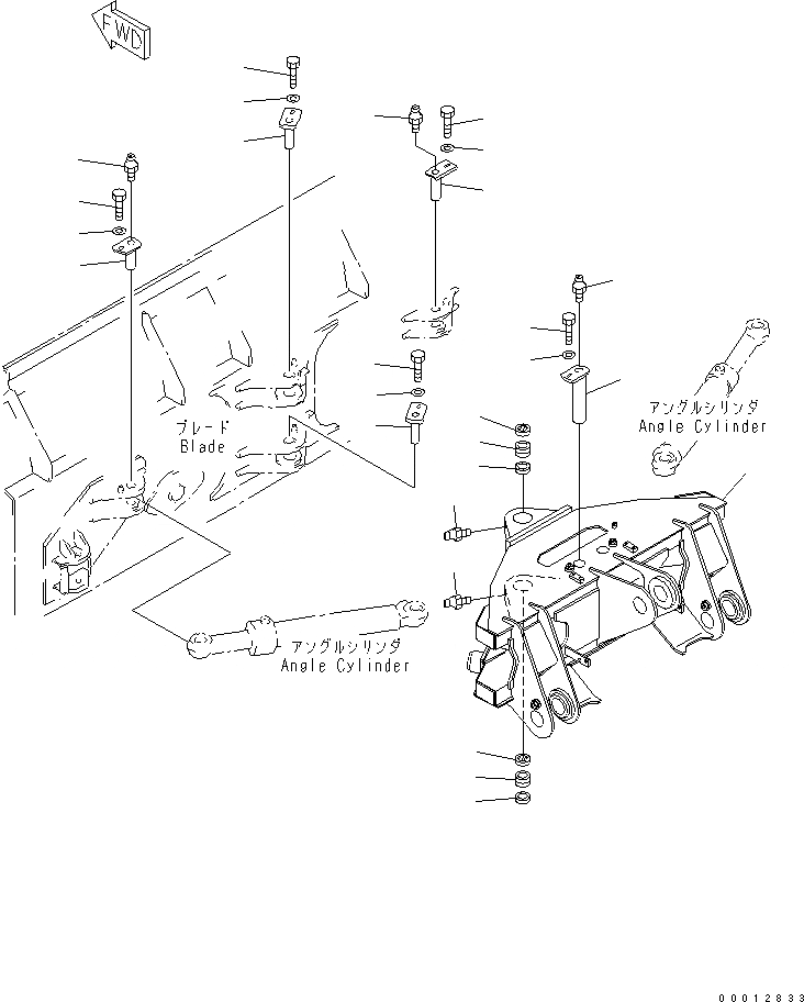 Схема запчастей Komatsu WA270-5-SN - ОТВАЛ (НЕСУЩИЙ ЭЛЕМЕНТ) (P.A.P.) РАБОЧЕЕ ОБОРУДОВАНИЕ