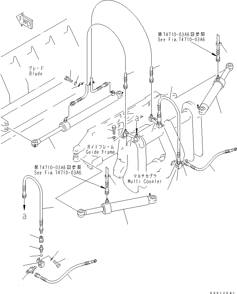 Схема запчастей Komatsu WA270-5-SN - ОТВАЛ ( ВАЛ ЛИНИЯ ЦИЛИНДРА) (S.P.A.P.) (С СОЕДИНИТ. УСТР-ВО) РАБОЧЕЕ ОБОРУДОВАНИЕ