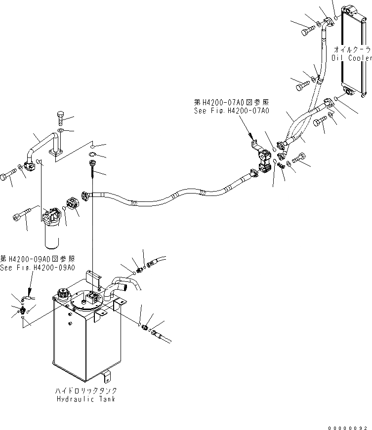 Схема запчастей Komatsu WA270-5 - ГИДРОЛИНИЯ (ВОЗВРАТ. ЛИНИЯ) (МАСЛООХЛАДИТЕЛЬ) ГИДРАВЛИКА