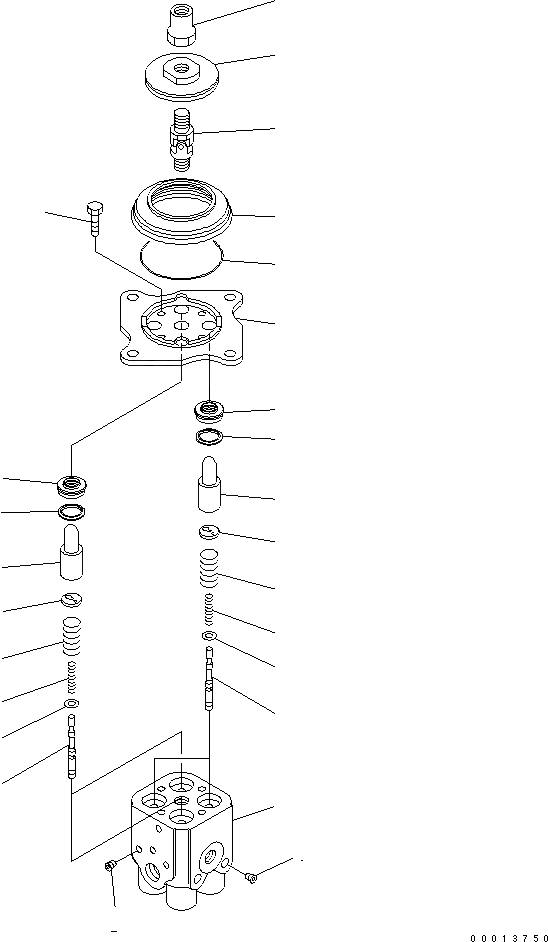 Схема запчастей Komatsu WA270-5 - КЛАПАН PPC(ДЛЯ MONO+MONO РЫЧАГ) ОСНОВН. КОМПОНЕНТЫ И РЕМКОМПЛЕКТЫ