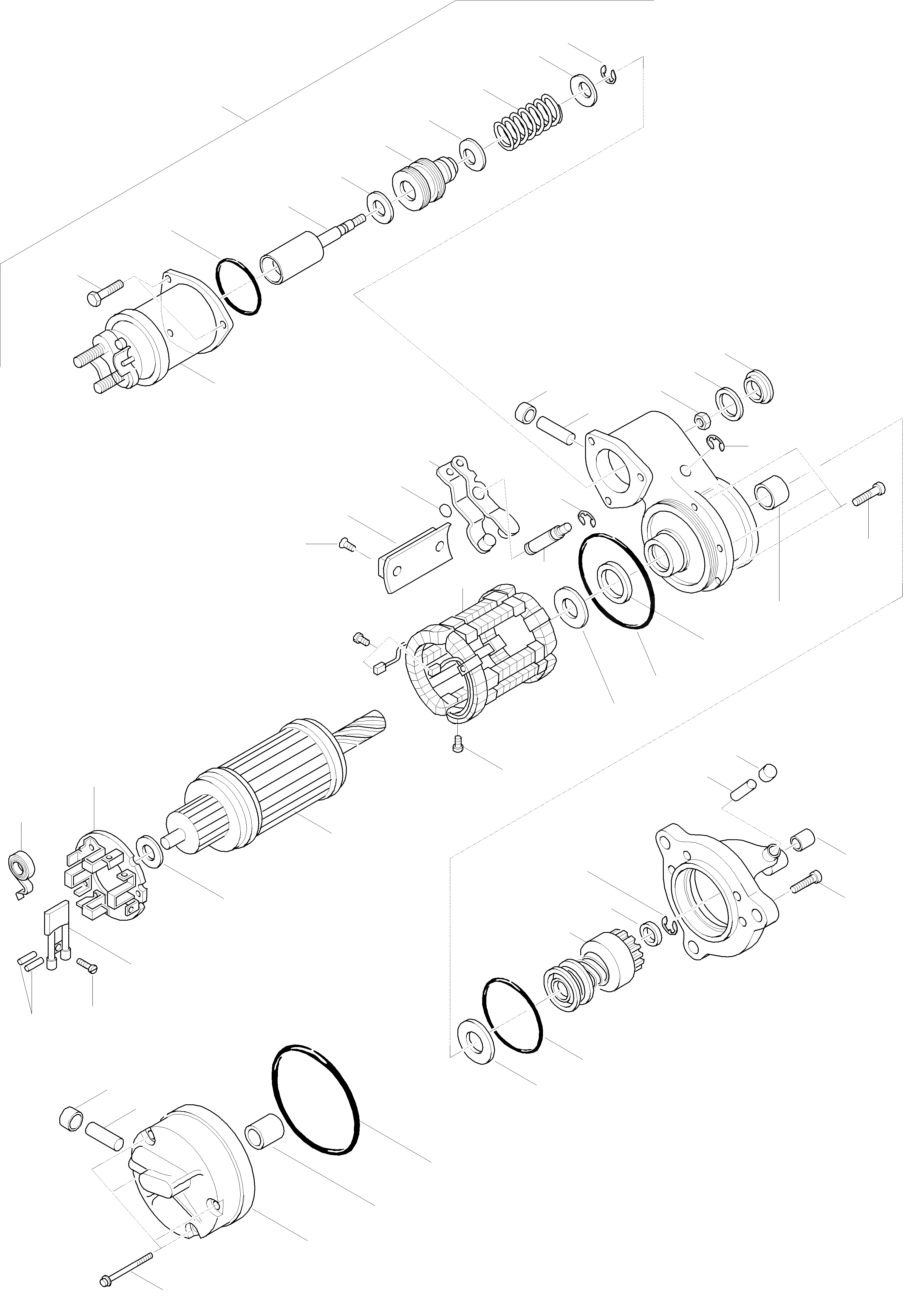 Схема запчастей Komatsu WA270-3 active - STARTERМОТОР ГЕНЕРАТОР И СТАРТЕР