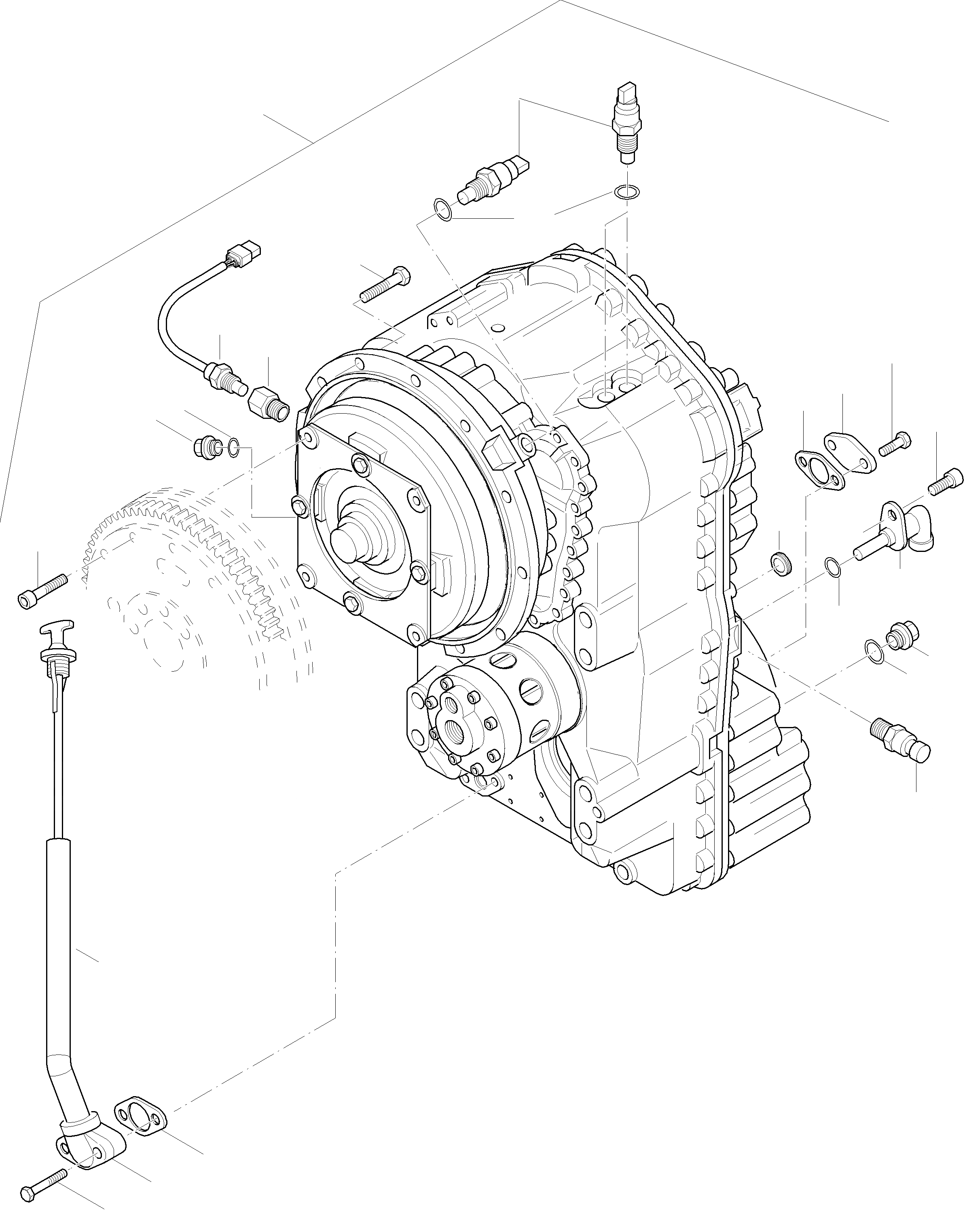 Схема запчастей Komatsu WA270-3 active - POWERSHIFT ТРАНСМИССИЯ ТРАНСМИССИЯ, КРЕСТОВИНА