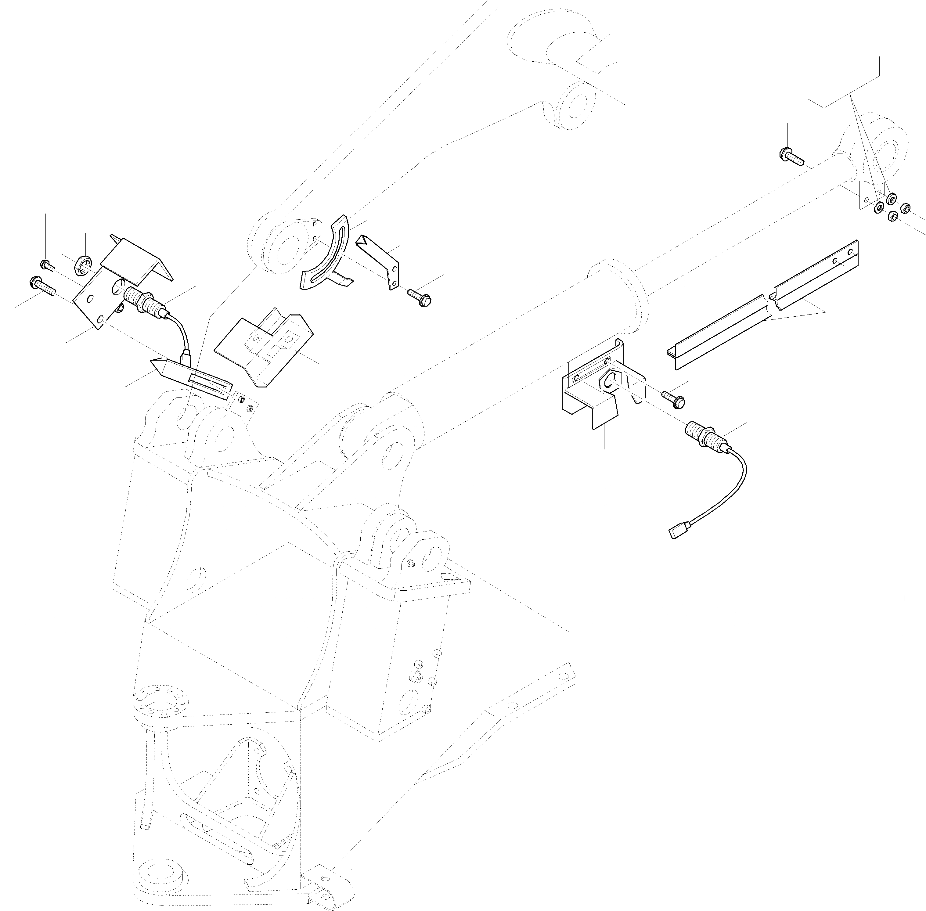 Схема запчастей Komatsu WA270-3 active - КОВШ POSITION ИНДИКАТОР ОБОРУД-Е