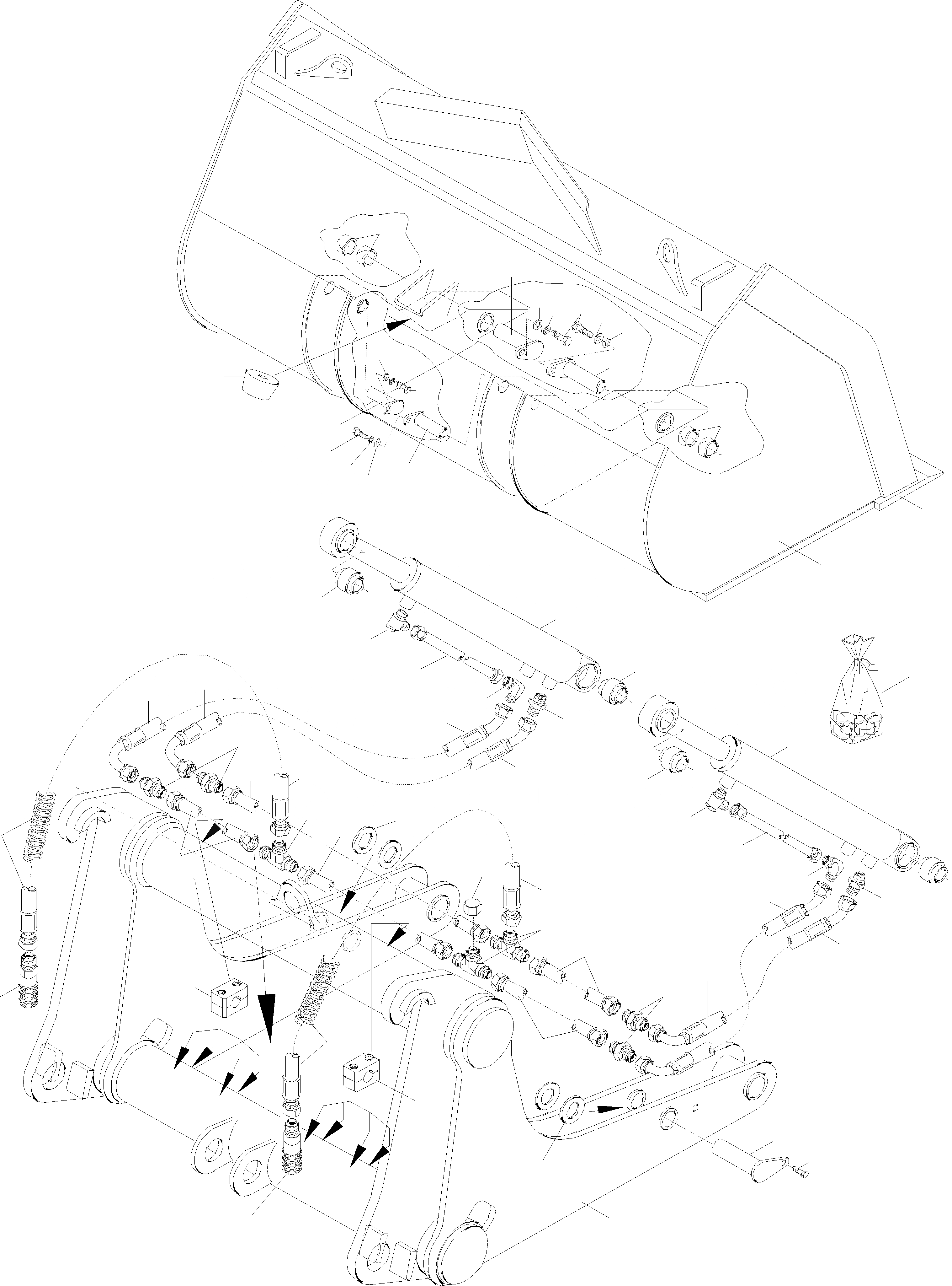 Схема запчастей Komatsu WA270PT-3 active - ВЫС. TIP КОВШ ОБОРУД-Е