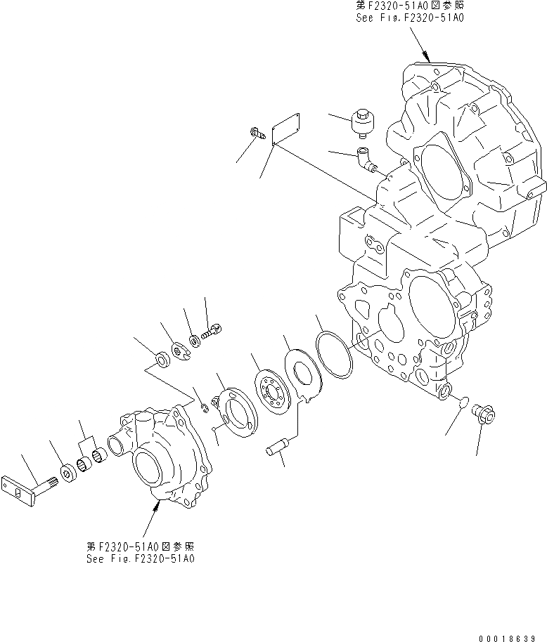 Схема запчастей Komatsu WA30-5 - ПЕРЕДАЧА (/) ГИДРОТРАНСФОРМАТОР И ТРАНСМИССИЯ