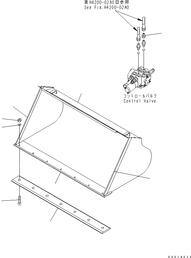 Схема запчастей Komatsu WA30-5-CB - КОВШ¤ .M (СПЕЦ-Я LIVESTOCK RAISING) (GALVANIZED) РАБОЧЕЕ ОБОРУДОВАНИЕ