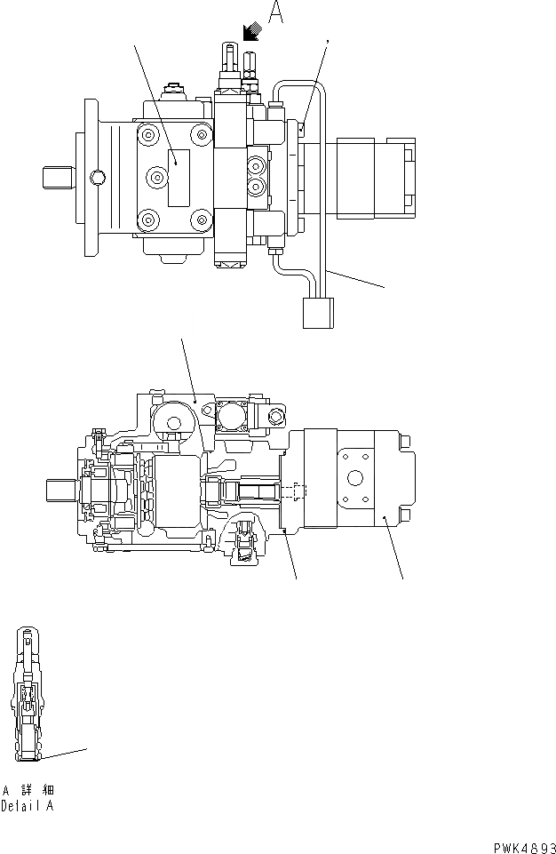 Схема запчастей Komatsu WA30-5-CB - ОСНОВН. НАСОС (ВНУТР. ЧАСТИ) ОСНОВН. КОМПОНЕНТЫ И РЕМКОМПЛЕКТЫ