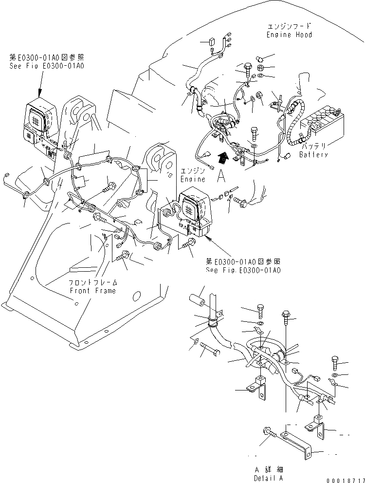 Схема запчастей Komatsu WA30-5 - ЭЛЕКТРИКА (ОСНОВН. ЛИНИЯ) (/) ЭЛЕКТРИКА