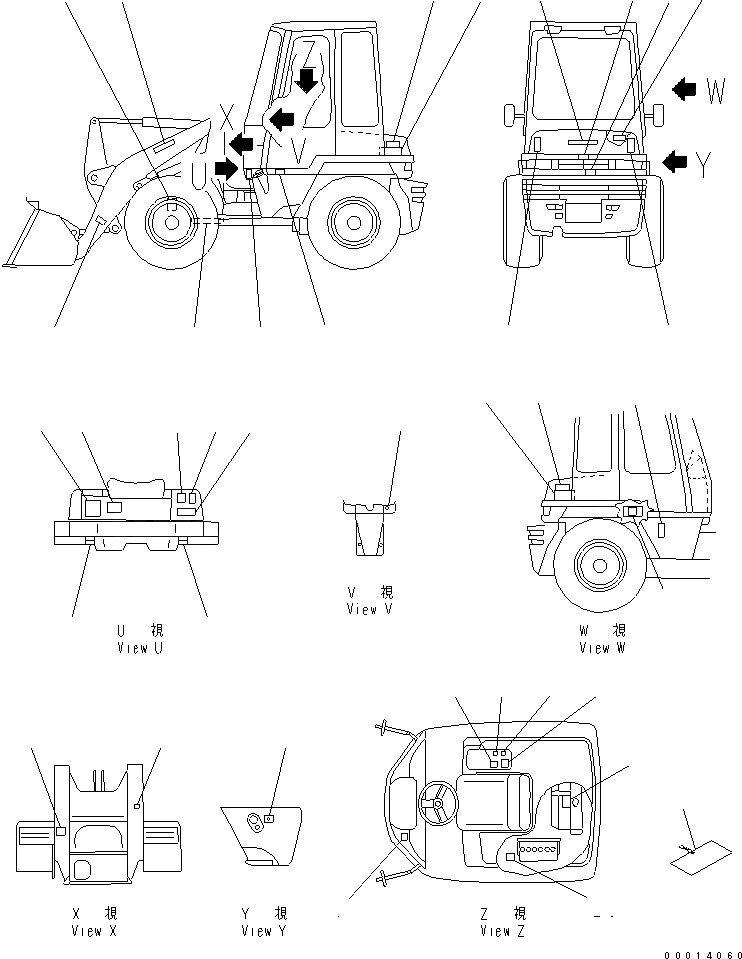 Схема запчастей Komatsu WA30-5 - МАРКИРОВКА (АНГЛ.) МАРКИРОВКА