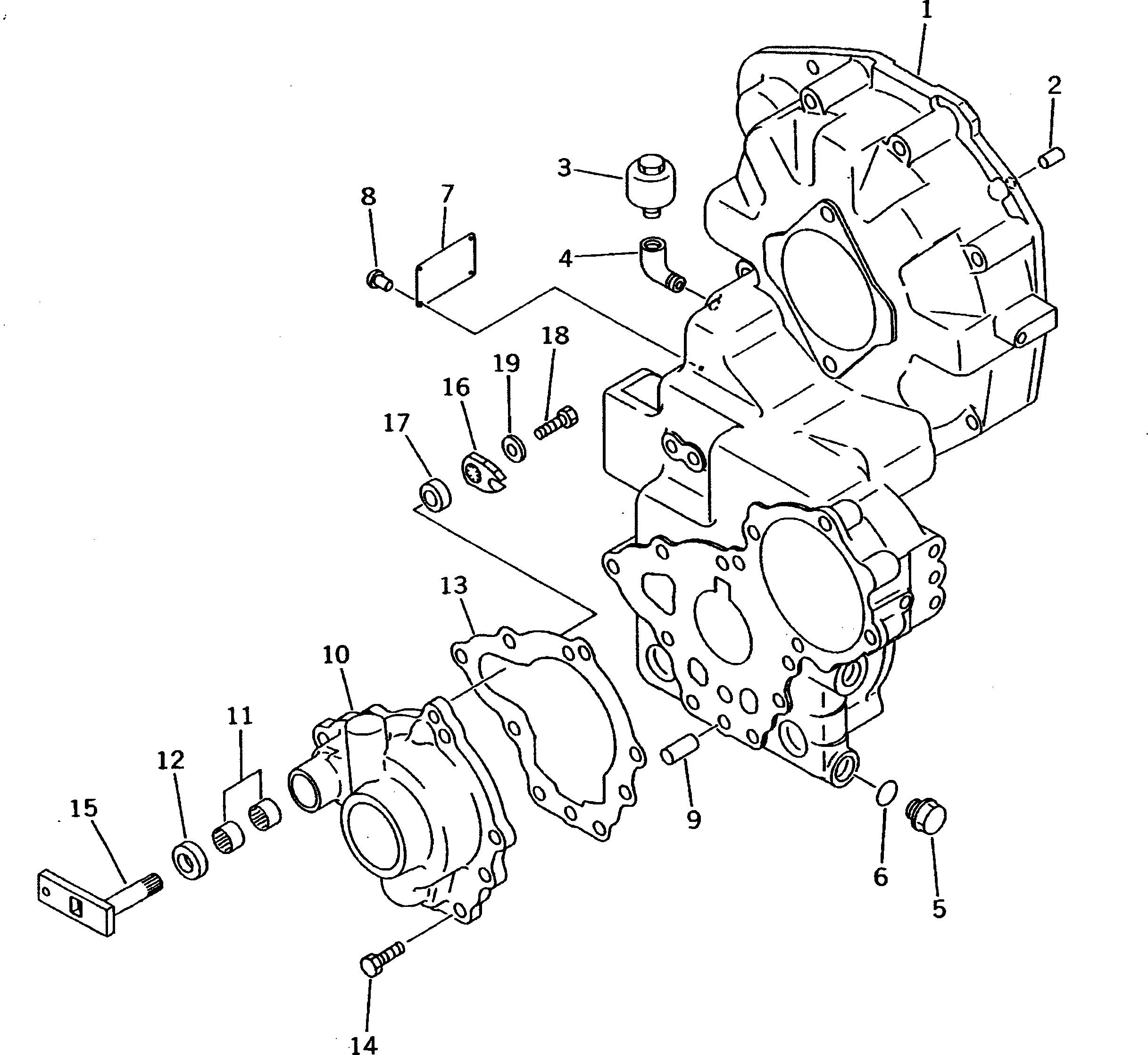 Схема запчастей Komatsu WA30-5 - ПЕРЕДАЧА (/)(№-789) ГИДРОТРАНСФОРМАТОР И ТРАНСМИССИЯ