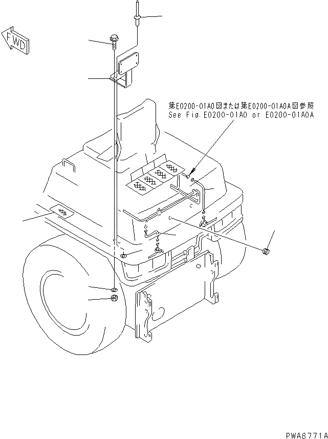 Схема запчастей Komatsu WA30-5 - NUMBER ПЛАСТИНА КОРПУС (ДЛЯ BACK HOE)(№-) ЧАСТИ КОРПУСА