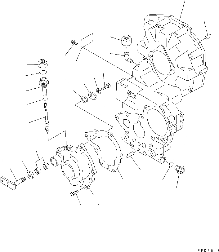 Схема запчастей Komatsu WA30-5-X - ПЕРЕДАЧА (/) (С ТАХОГРАФОМ)(№-) ГИДРОТРАНСФОРМАТОР И ТРАНСМИССИЯ