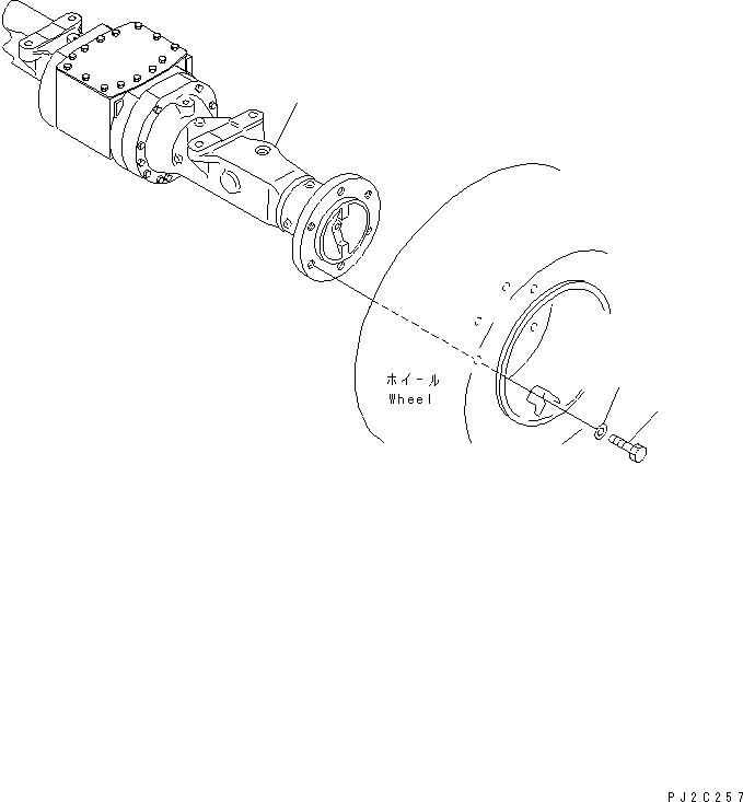 Схема запчастей Komatsu WA30-5-X - ПЕРЕДНИЙ МОСТ И КОЛЕСА MUNTING ЧАСТИ(№-) ГИДРОТРАНСФОРМАТОР И ТРАНСМИССИЯ