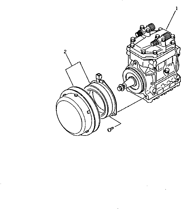 Схема запчастей Komatsu WA300-1 - БЛОК КОНДИЦИОНЕРА (NIPPON DENSO) (/)(№-) РАМА И ЧАСТИ КОРПУСА