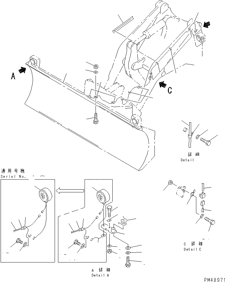 Схема запчастей Komatsu WA300-3A-XW - КОМПОНЕНТЫ (ОБСЛУЖИВ-Е) (ДЛЯ PITCH И ANGLE SNOW PНИЗ.)(№-) КОМПОНЕНТЫ ДВИГАТЕЛЯ И ЭЛЕКТРИКА