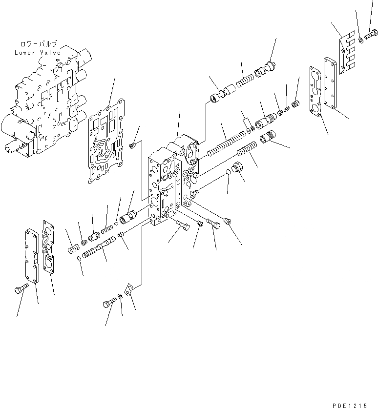 Схема запчастей Komatsu WA300-3A-X - КЛАПАН УПРАВЛЕНИЯ ТРАНСМИССИЕЙ (/) (ВЕРХНИЙ КЛАПАН)(№-) ТРАНСМИССИЯ