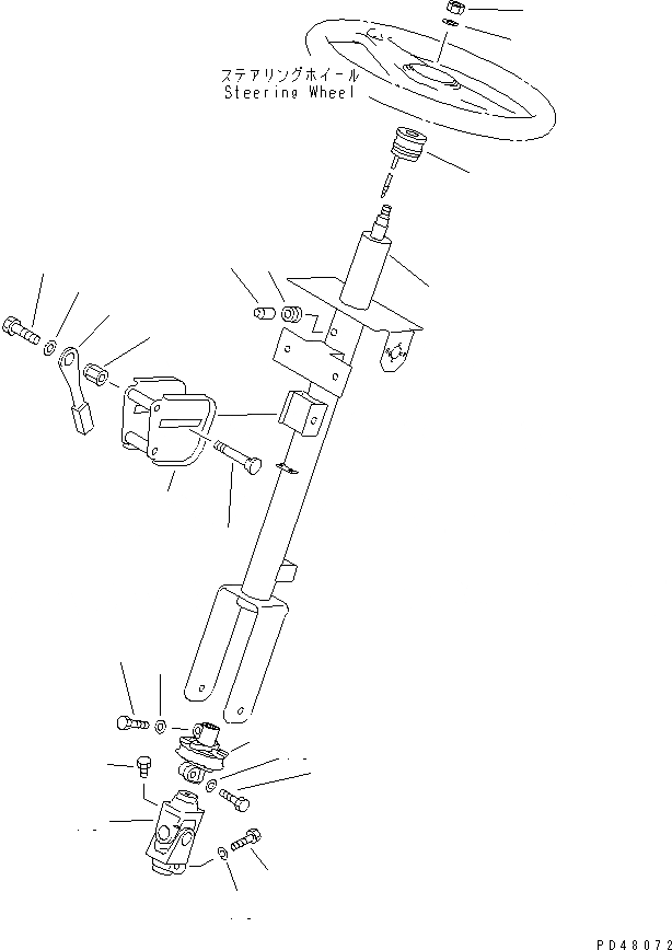 Схема запчастей Komatsu WA300-3A-X - РУЛЕВ. КОЛОН. (ВНУТР. ЧАСТИ)(№-) РУЛЕВ. УПРАВЛЕНИЕ И СИСТЕМА УПРАВЛЕНИЯ