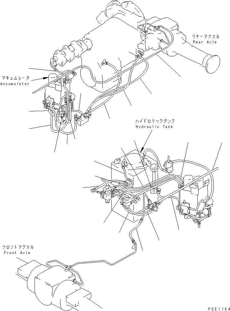 Схема запчастей Komatsu WA300-3A-X - ЧАСТИ ДЛЯ ПЕРИОДИЧ. ЗАМЕНЫ (/) (ТОРМОЗ. ШЛАНГИ)(№-) КАТАЛОГИ ЗЧ