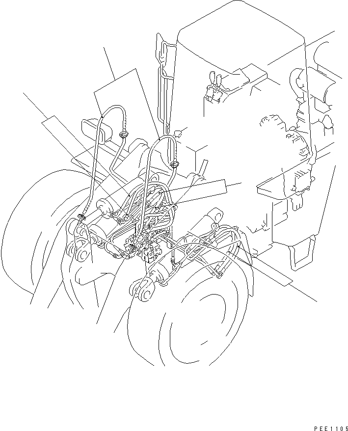 Схема запчастей Komatsu WA300-3A-X - ШЛАНГИ РАБОЧ. ОБОРУД-Я(№-) КАТАЛОГИ ЗЧ