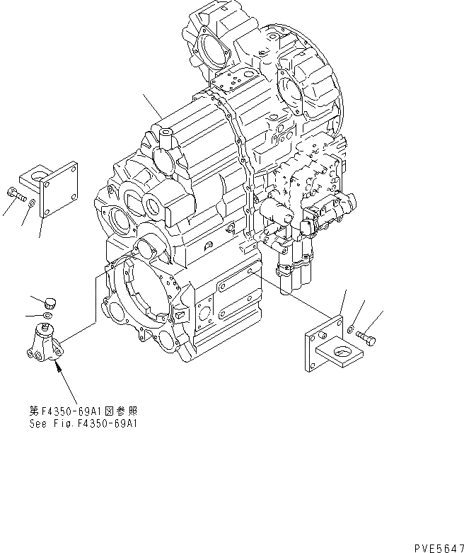 Схема запчастей Komatsu WA300-3A-SN - ТРАНСМИССИЯ (МОНТАЖНЫЙ КАРКАС) (С ТАХОГРАФОМ) ТРАНСМИССИЯ