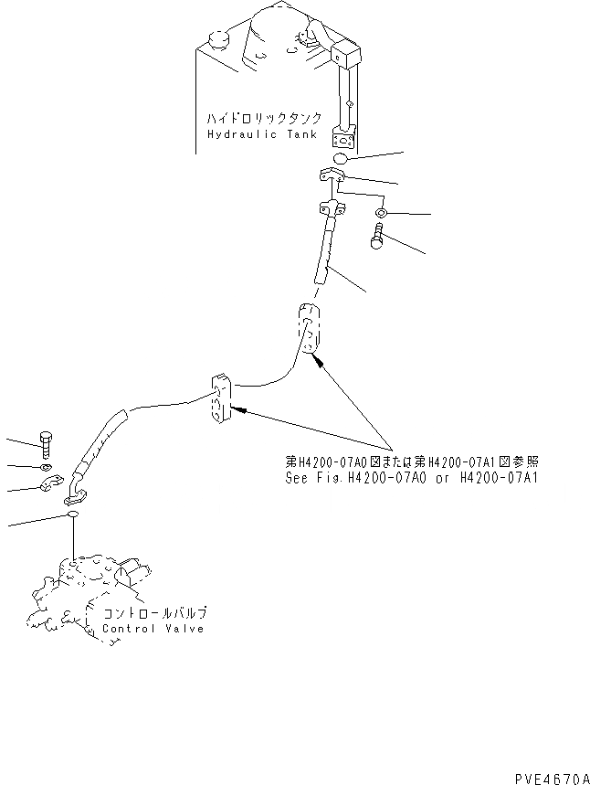 Схема запчастей Komatsu WA300-3A-SN - ГИДРОЛИНИЯ (УПРАВЛЯЮЩ. КЛАПАН ВОЗВРАТН. ЛИНИЯ)(№-999) ГИДРАВЛИКА
