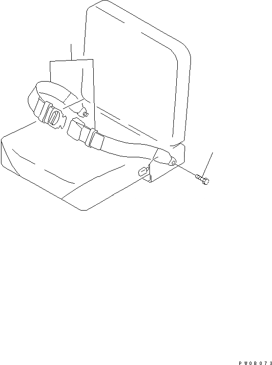 Схема запчастей Komatsu WA300-3A-SN - РЕМЕНЬ БЕЗОПАСНОСТИ (ДЛЯ ВСПОМОГ. СИДЕНЬЯ) (С КАБИНОЙ ДЛЯ 2 ЧЕЛ.) КАБИНА ОПЕРАТОРА И СИСТЕМА УПРАВЛЕНИЯ