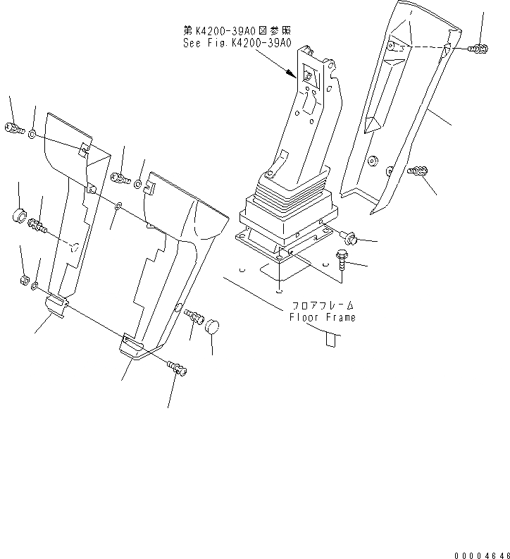 Схема запчастей Komatsu WA300-3A-SN - КОЛЕСА КОЛОНКА И КЛАПАН РУЛЕВОГО УПРАВЛЕНИЯ (POST COVER)(№9-) КАБИНА ОПЕРАТОРА И СИСТЕМА УПРАВЛЕНИЯ