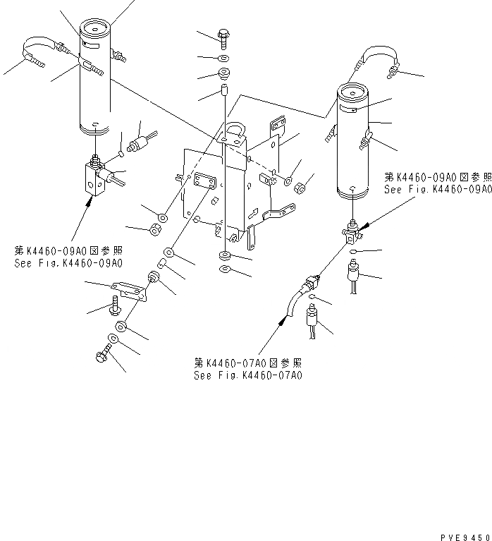 Схема запчастей Komatsu WA300-3A-SN - УПРАВЛ-Е ТОРМОЗОМ (АККУМУЛЯТОР) КАБИНА ОПЕРАТОРА И СИСТЕМА УПРАВЛЕНИЯ