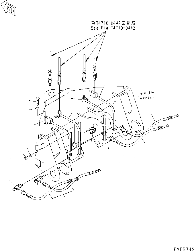 Схема запчастей Komatsu WA300-3A-SN - ОТВАЛ (ЦИЛИНДР НАКЛОНА¤ БОКОВ. СДВИГ ЛИНИЯ ЦИЛИНДРА¤/) (W/S.P.A.P.) (С SHOCK CANCEL S.P.A.P.) РАБОЧЕЕ ОБОРУДОВАНИЕ