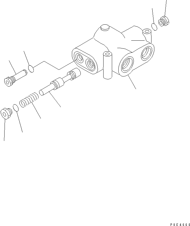 Схема запчастей Komatsu WA300-3A - ПРИОРИТЕТН. КЛАПАН (ДЛЯ РУЛЕВ. УПРАВЛЕНИЕ) (ВНУТР. ЧАСТИ) ГИДРАВЛИКА